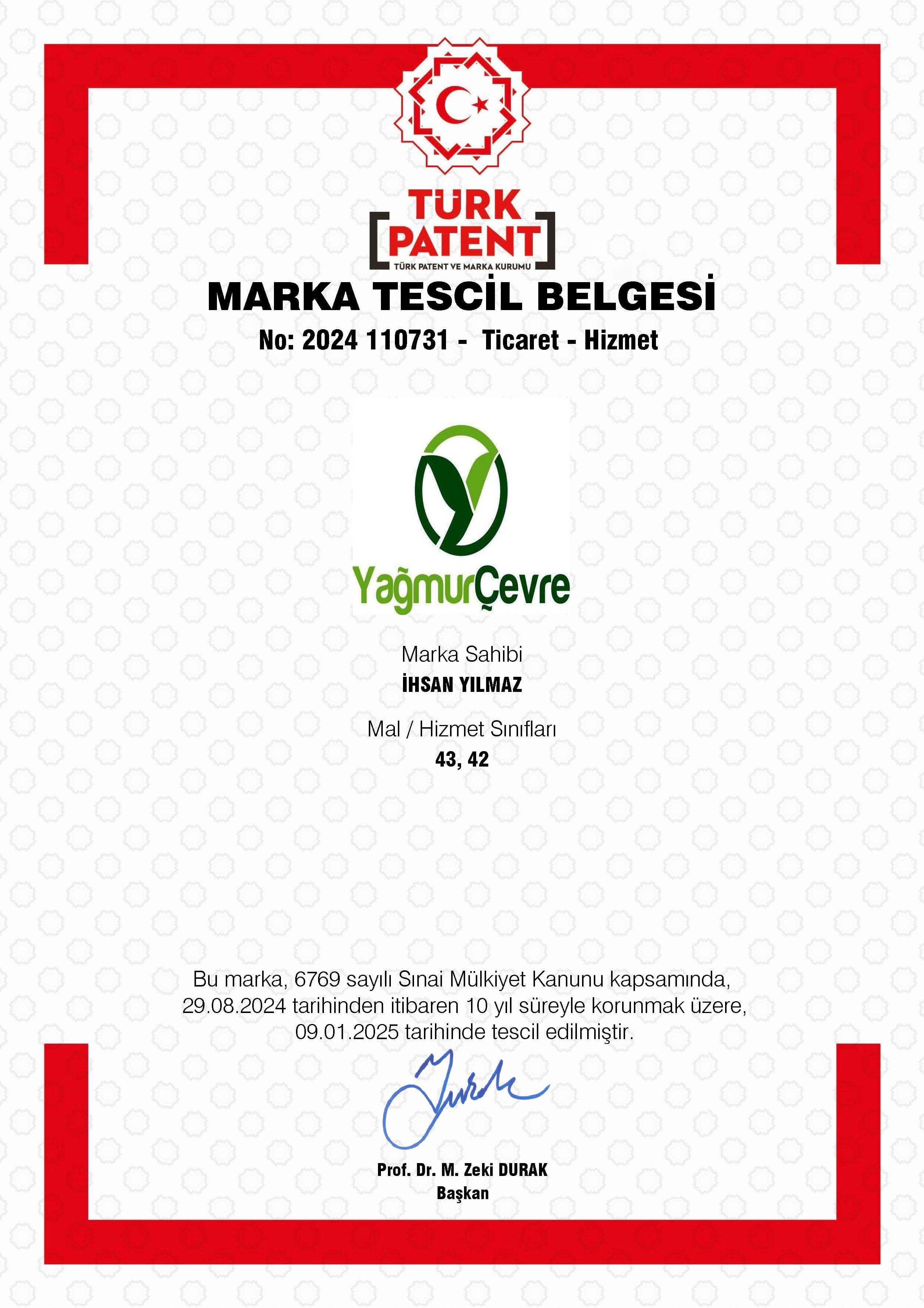 Marka Tescil Belgesi