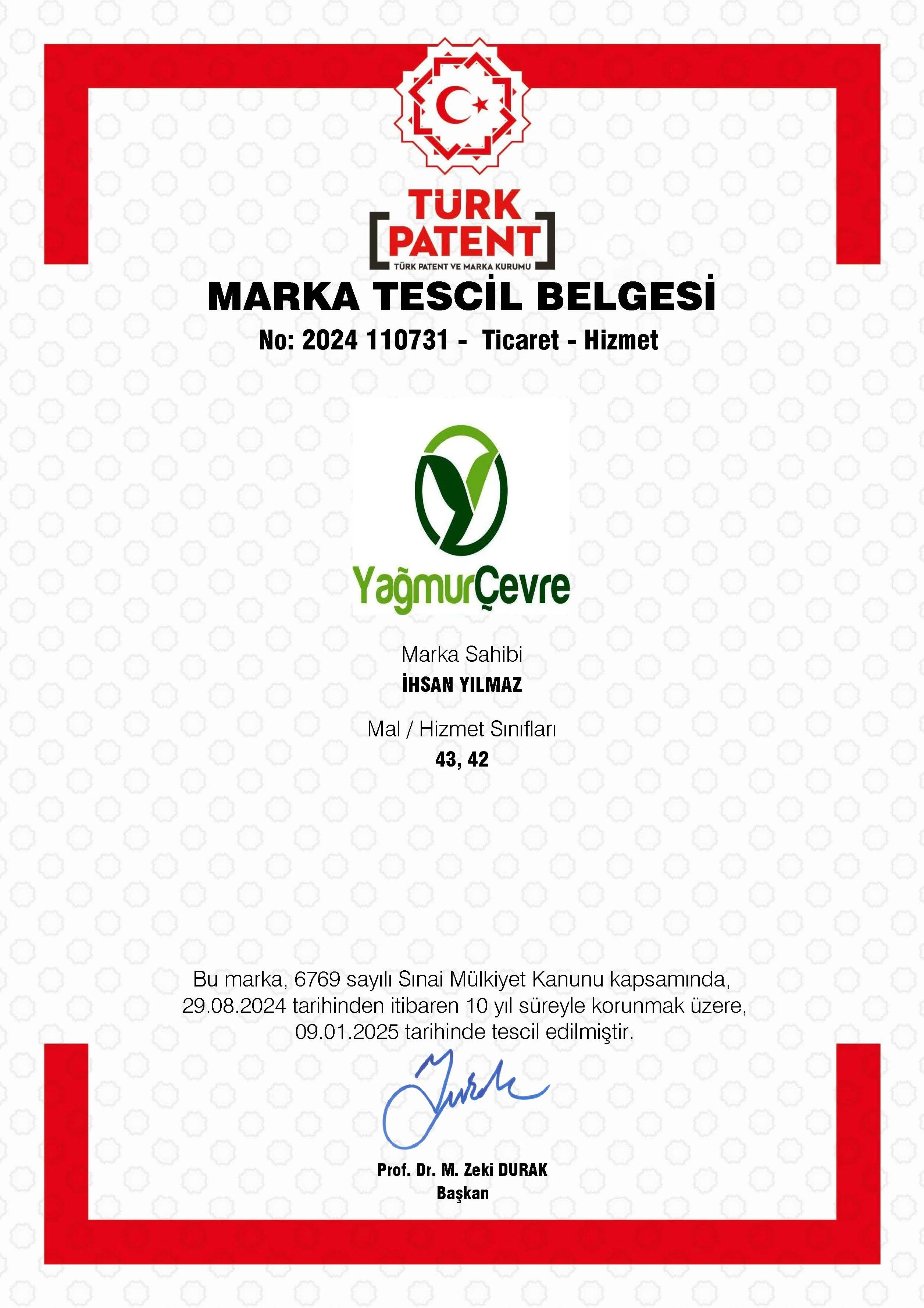 Marka Tescil Belgesi